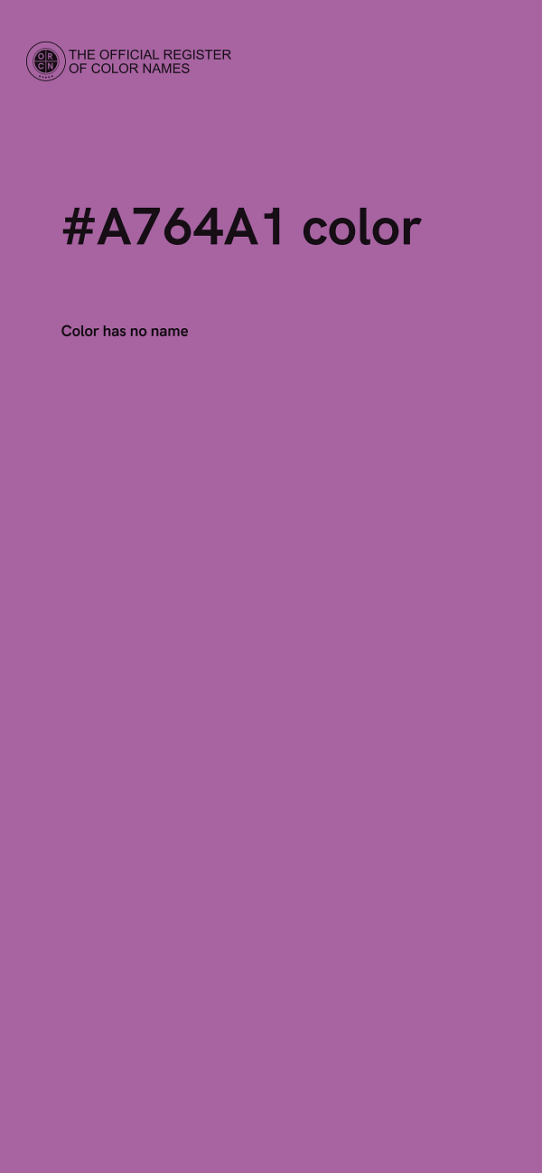 #A764A1 color image