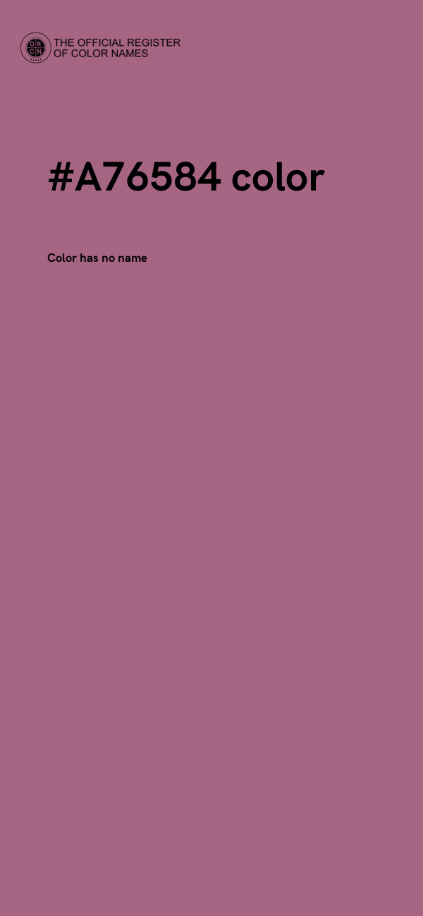 #A76584 color image