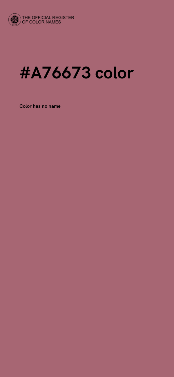 #A76673 color image