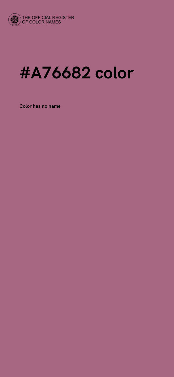 #A76682 color image