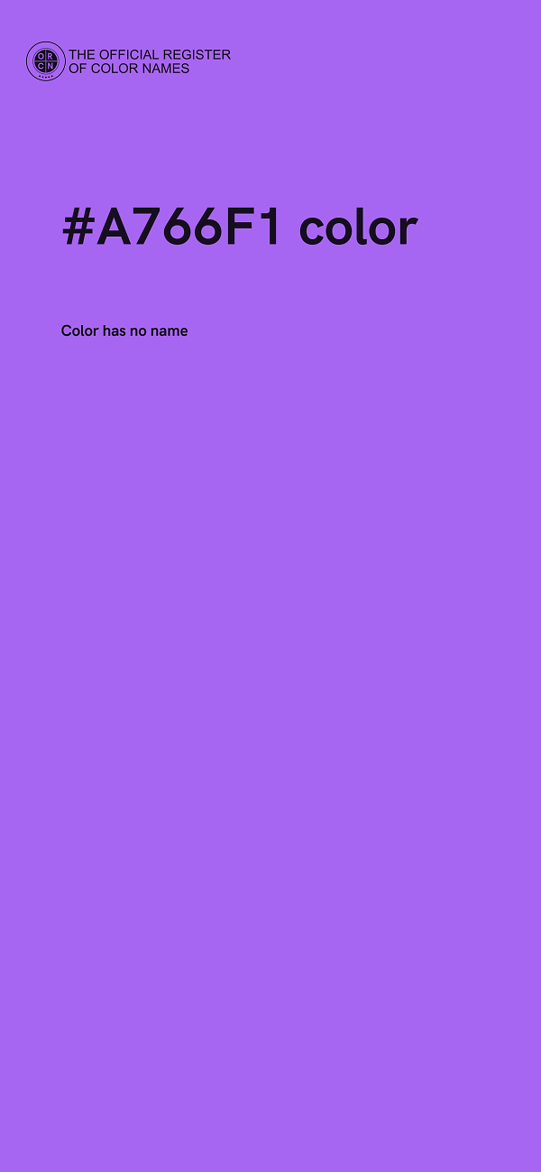 #A766F1 color image