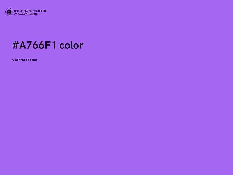 #A766F1 color image