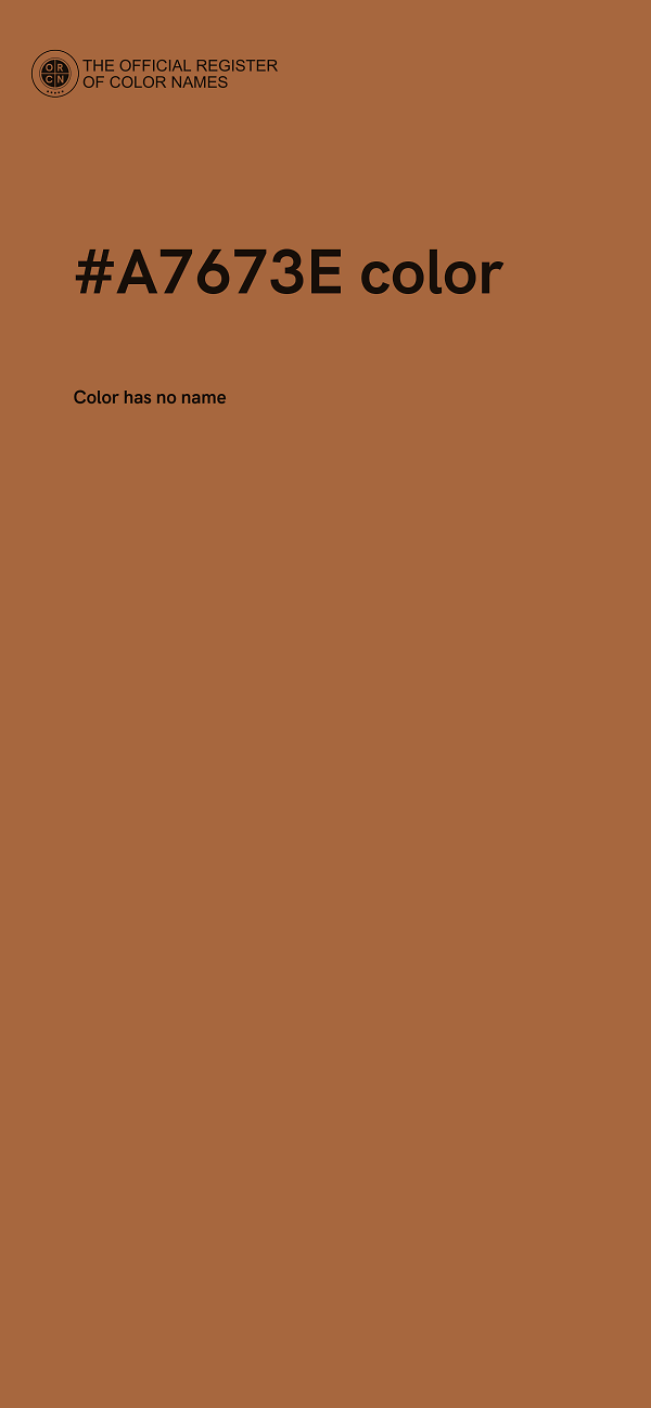 #A7673E color image