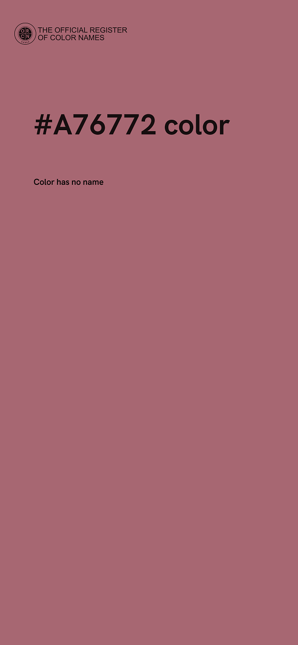 #A76772 color image