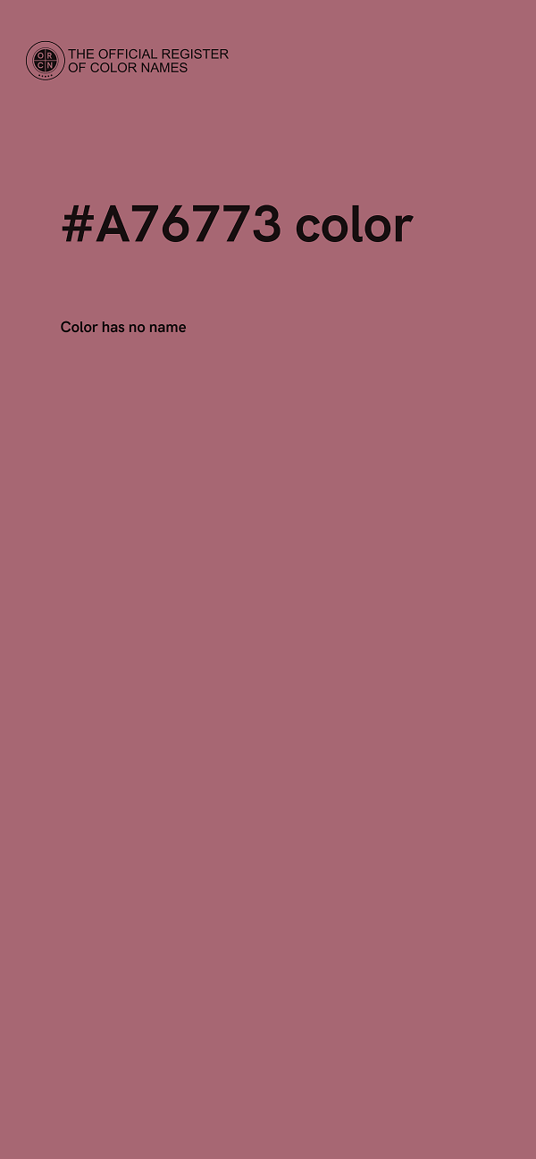 #A76773 color image