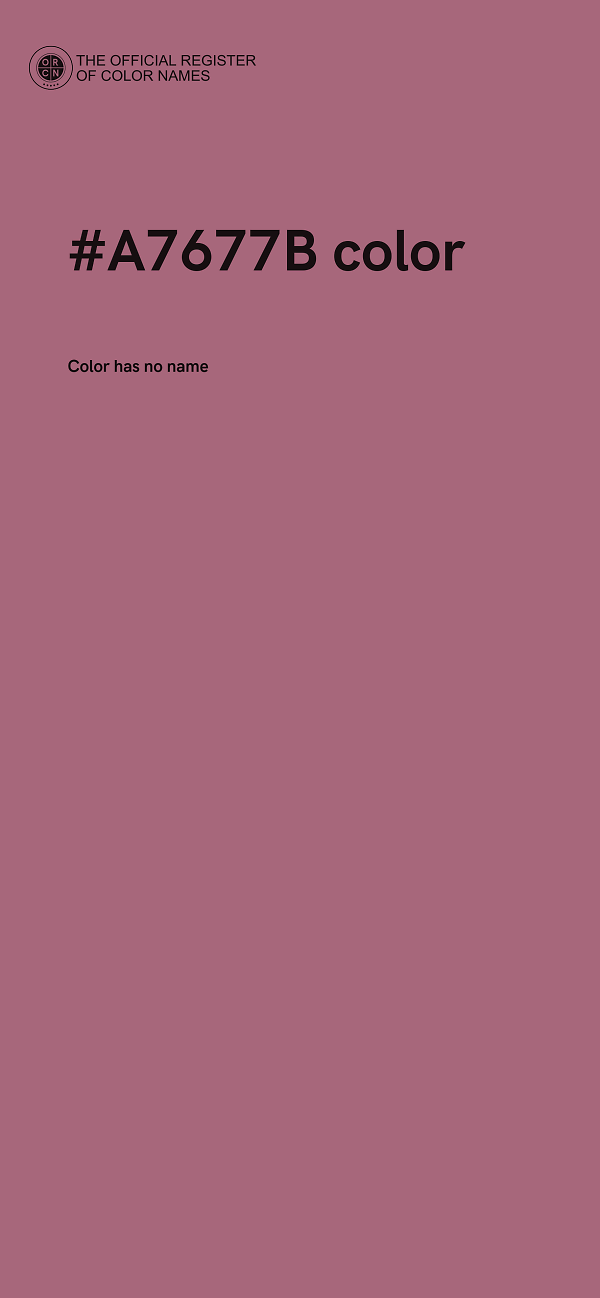 #A7677B color image