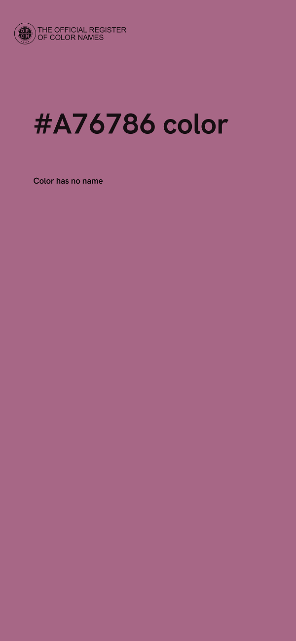 #A76786 color image