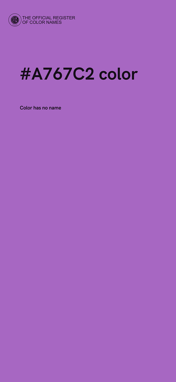 #A767C2 color image