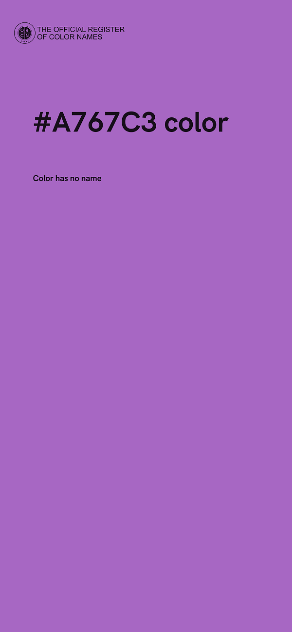 #A767C3 color image