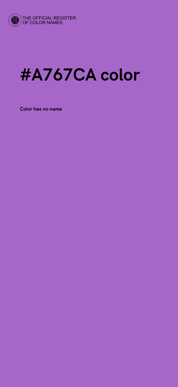 #A767CA color image