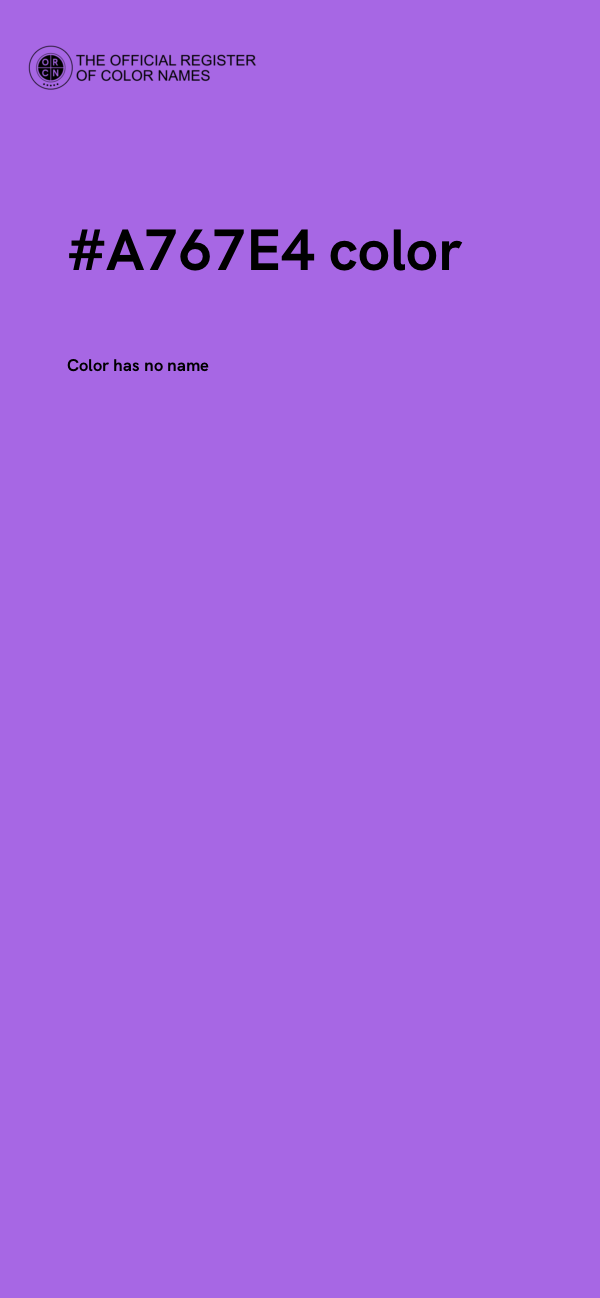 #A767E4 color image