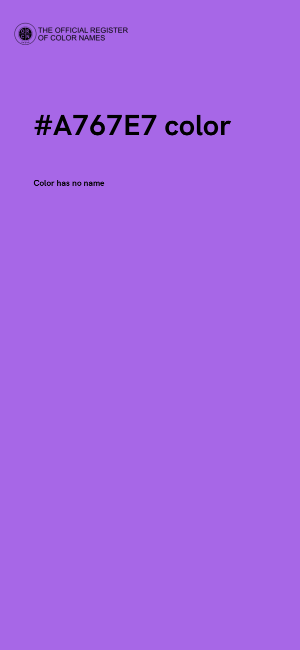 #A767E7 color image