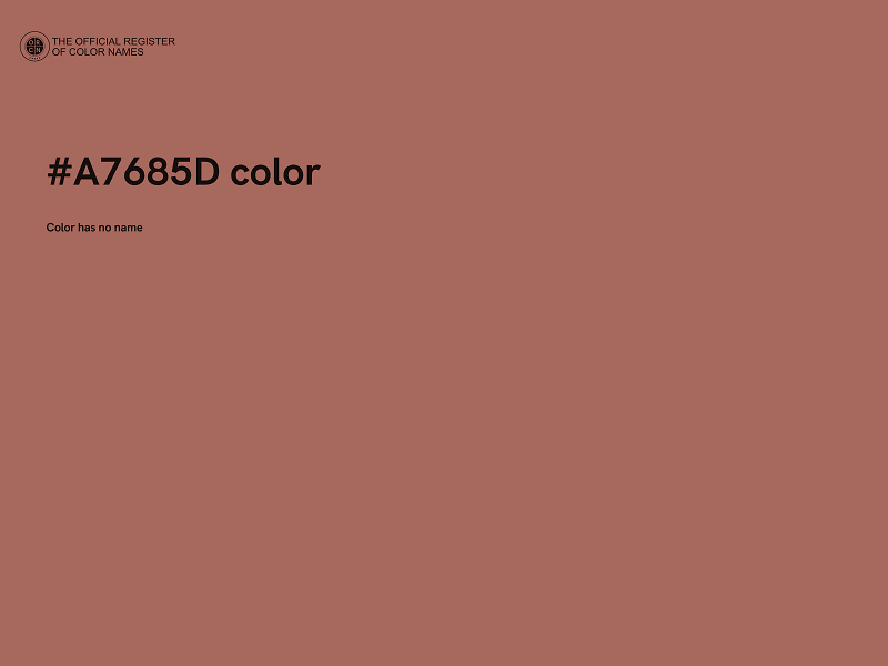 #A7685D color image