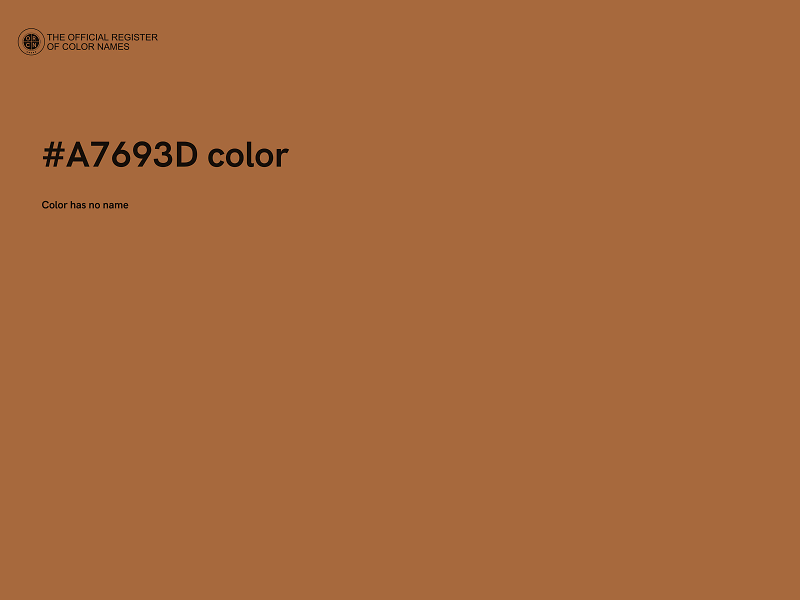 #A7693D color image