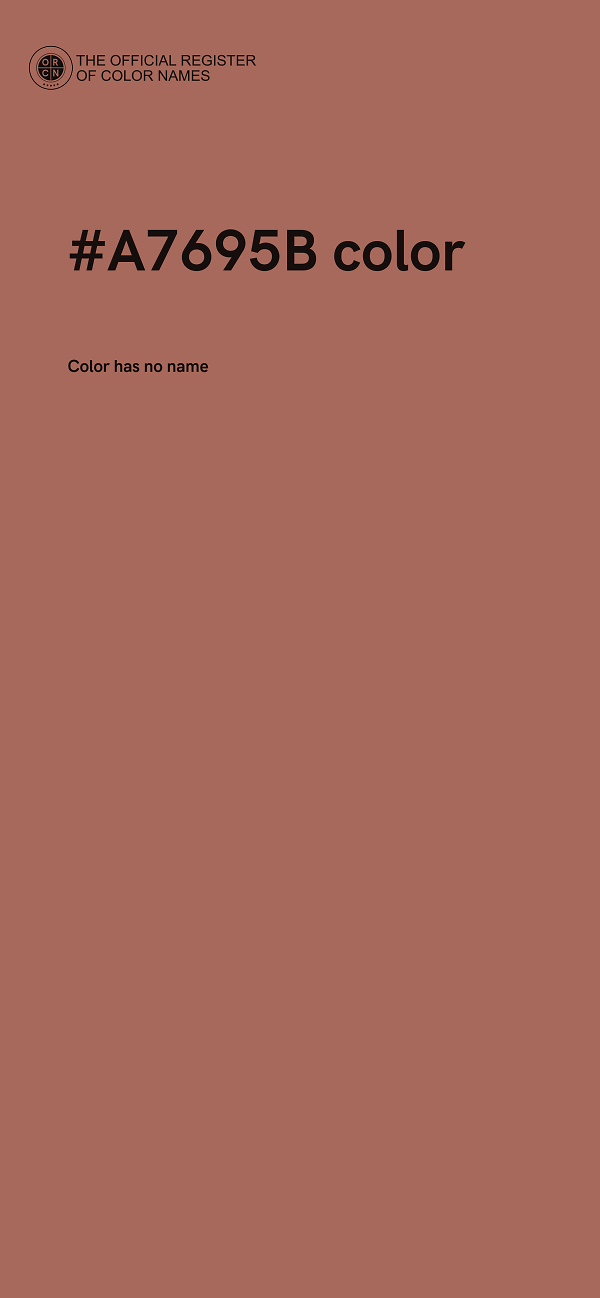 #A7695B color image