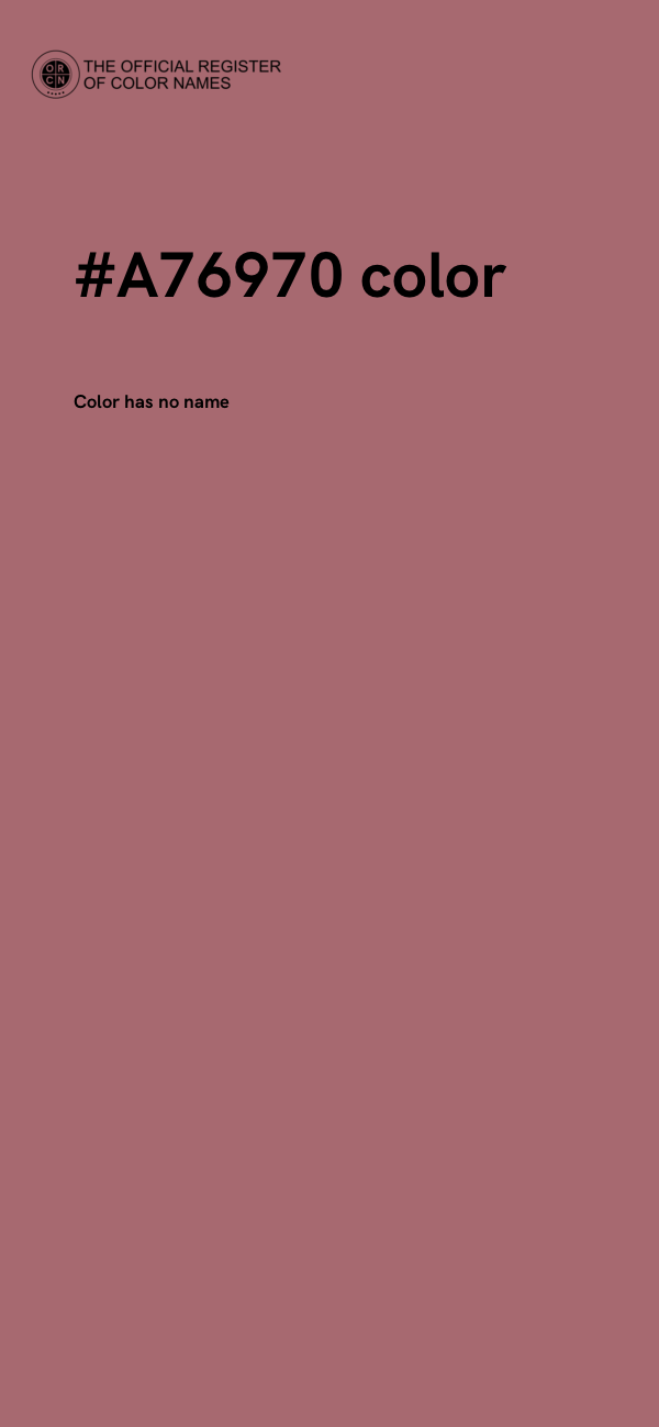 #A76970 color image