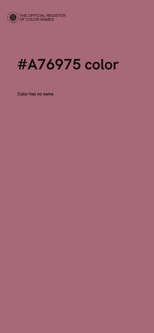 #A76975 color image