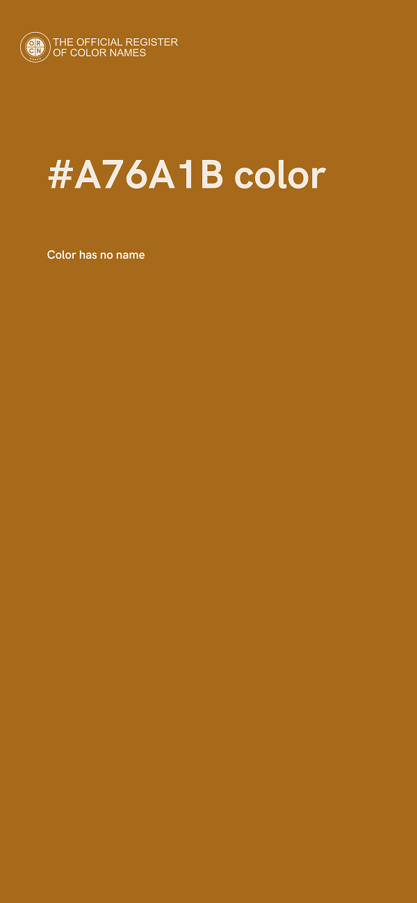 #A76A1B color image