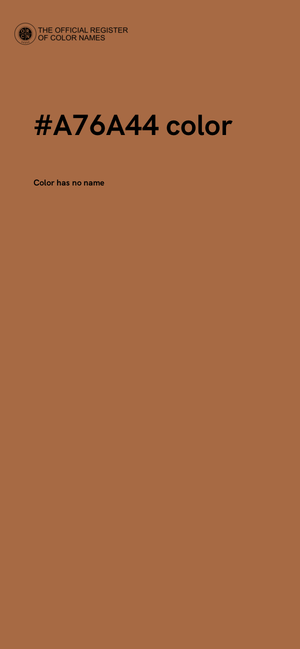 #A76A44 color image