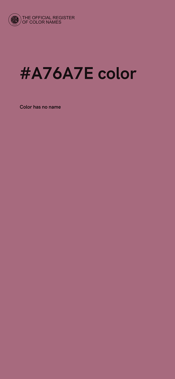 #A76A7E color image