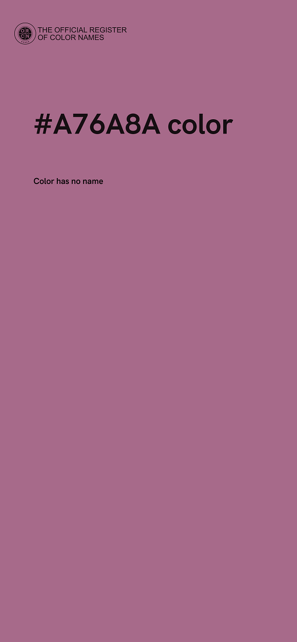 #A76A8A color image