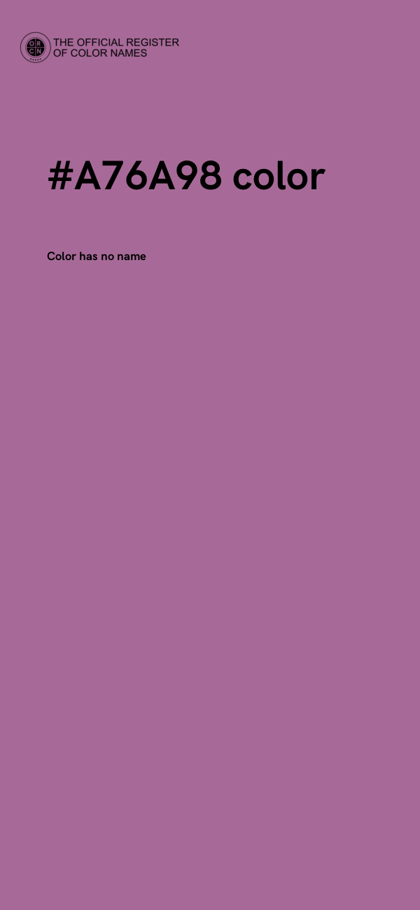 #A76A98 color image