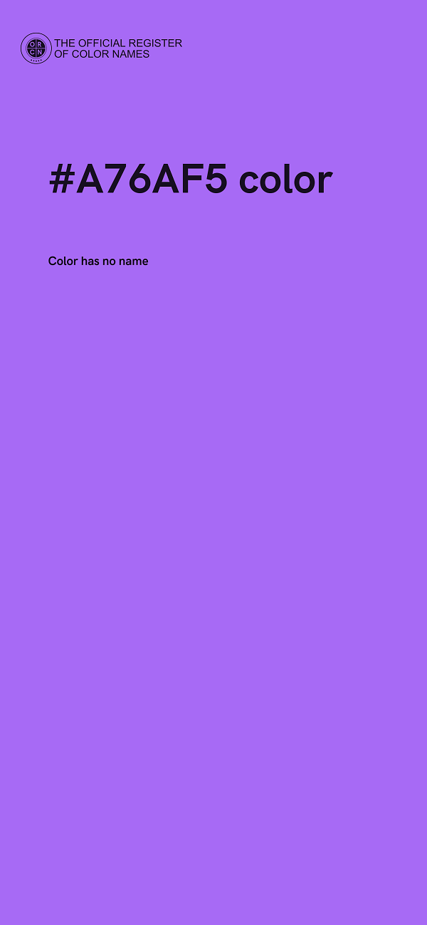 #A76AF5 color image