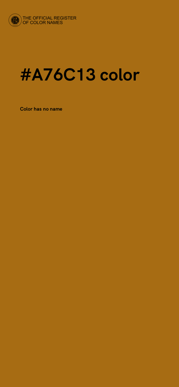 #A76C13 color image