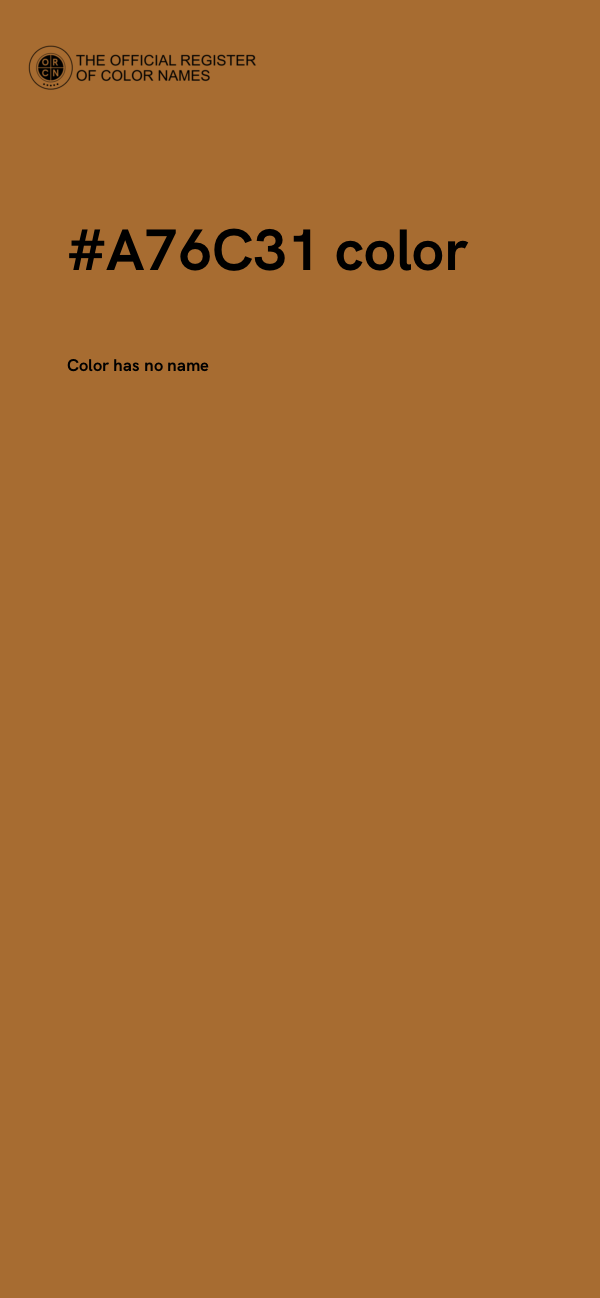 #A76C31 color image