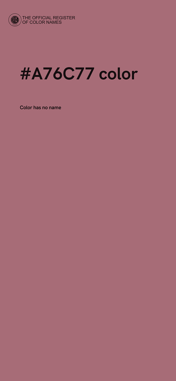 #A76C77 color image
