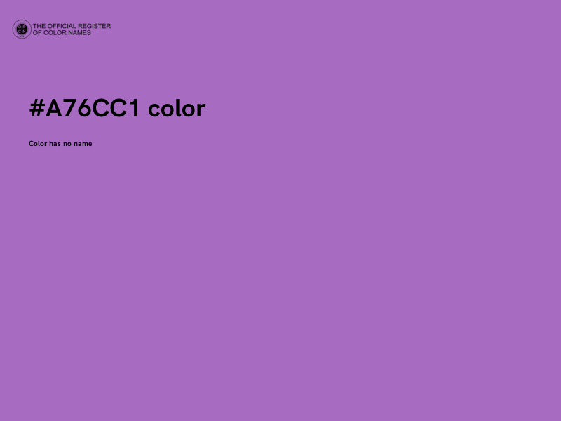 #A76CC1 color image