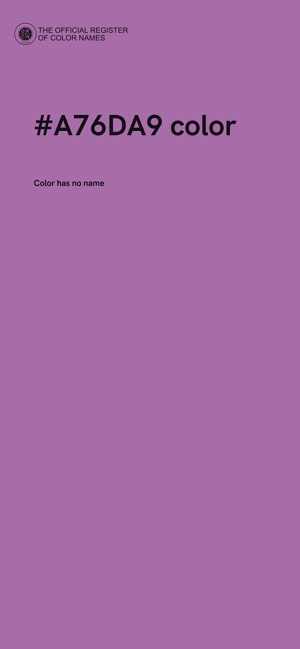#A76DA9 color image