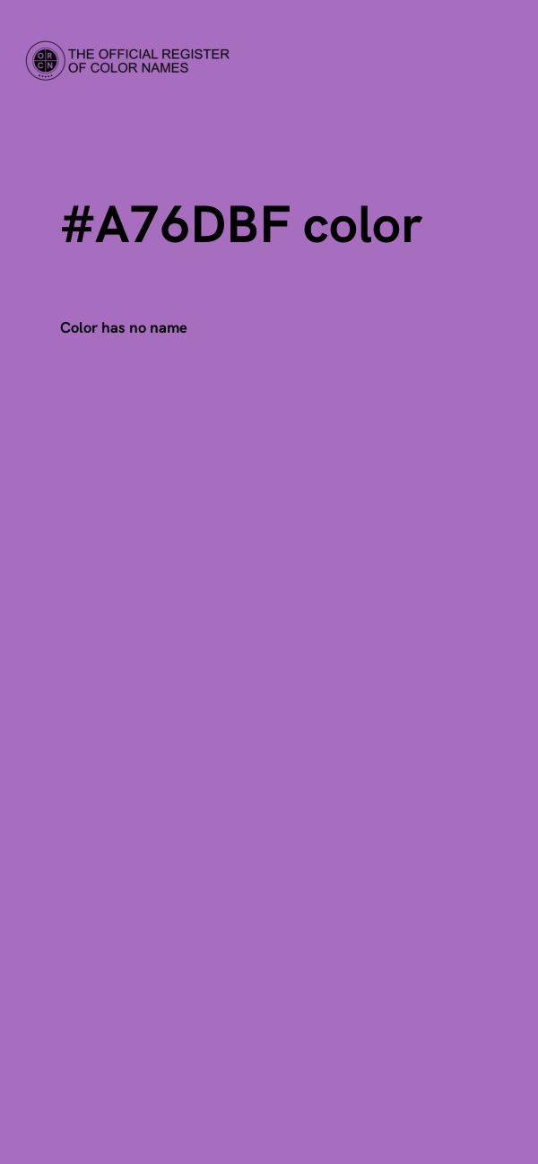 #A76DBF color image