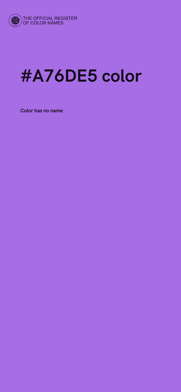 #A76DE5 color image