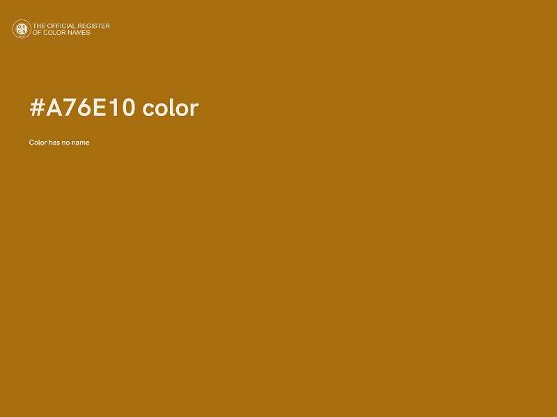 #A76E10 color image