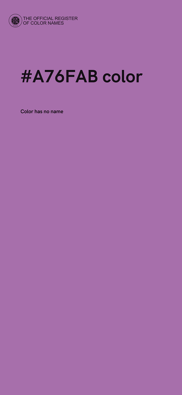 #A76FAB color image