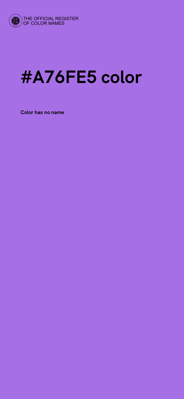 #A76FE5 color image