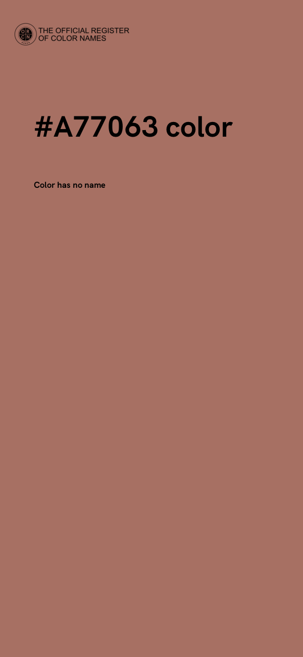 #A77063 color image