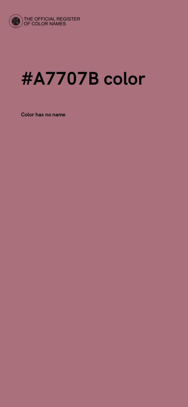 #A7707B color image