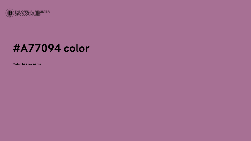 #A77094 color image