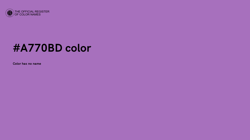#A770BD color image