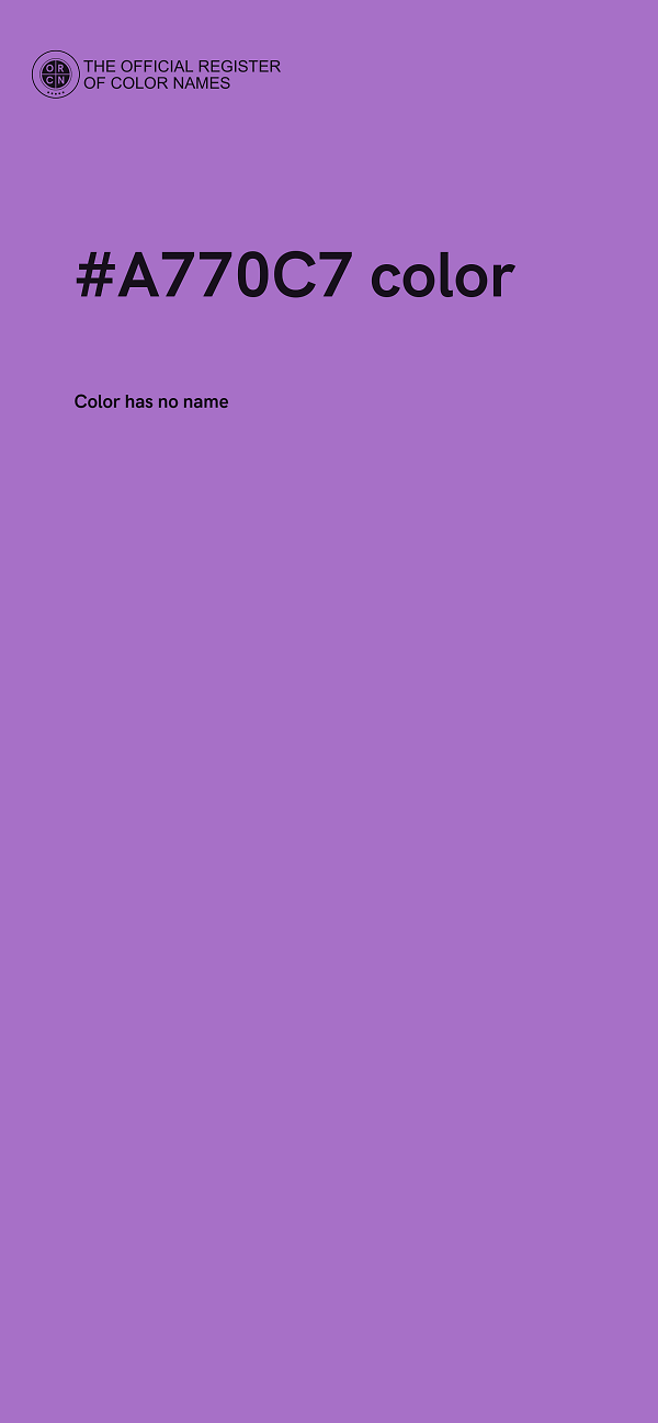 #A770C7 color image