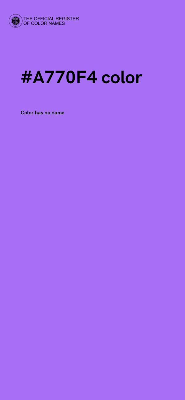 #A770F4 color image