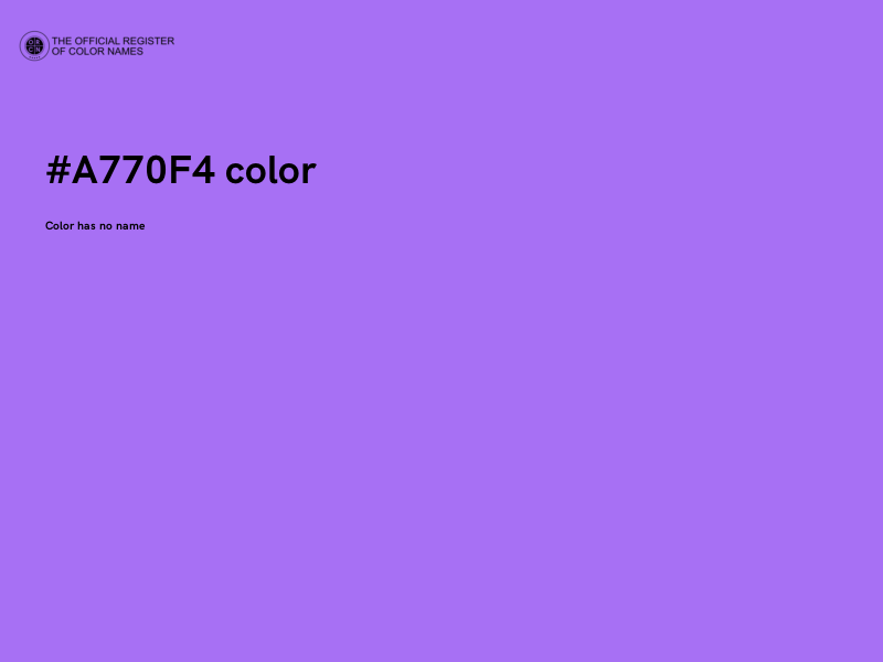 #A770F4 color image