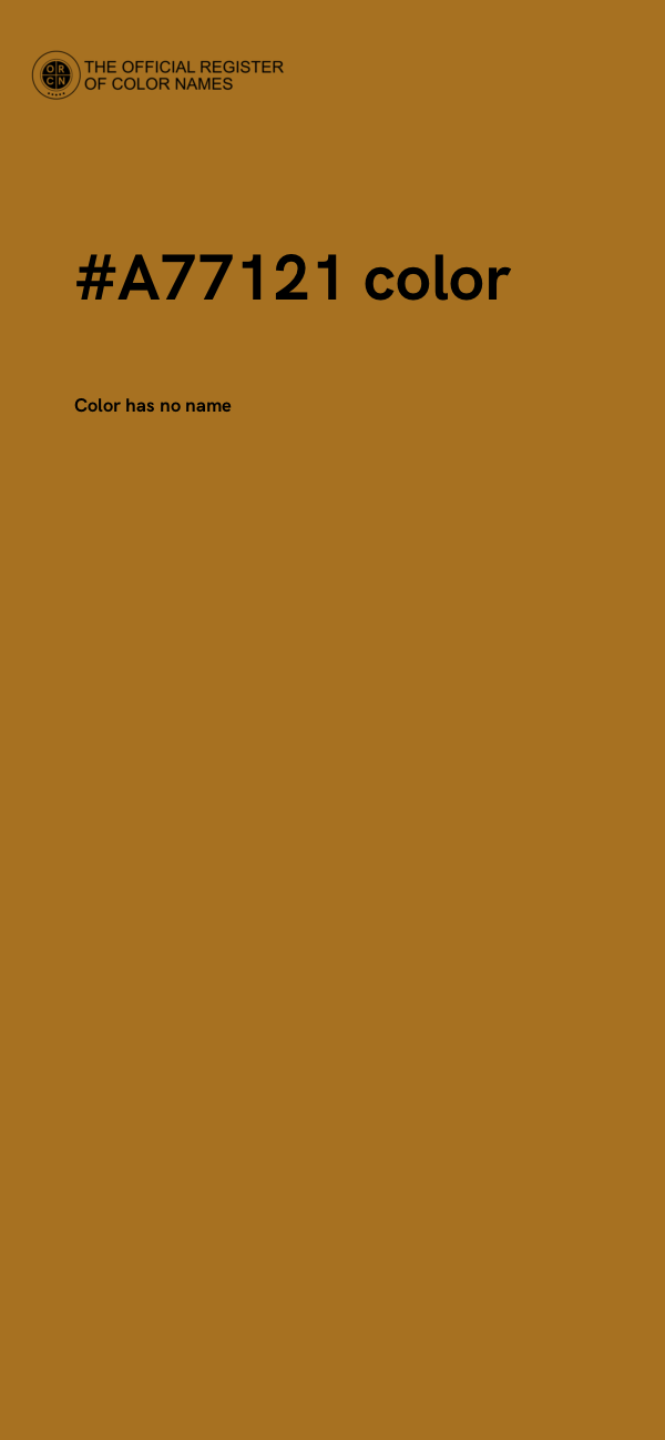 #A77121 color image