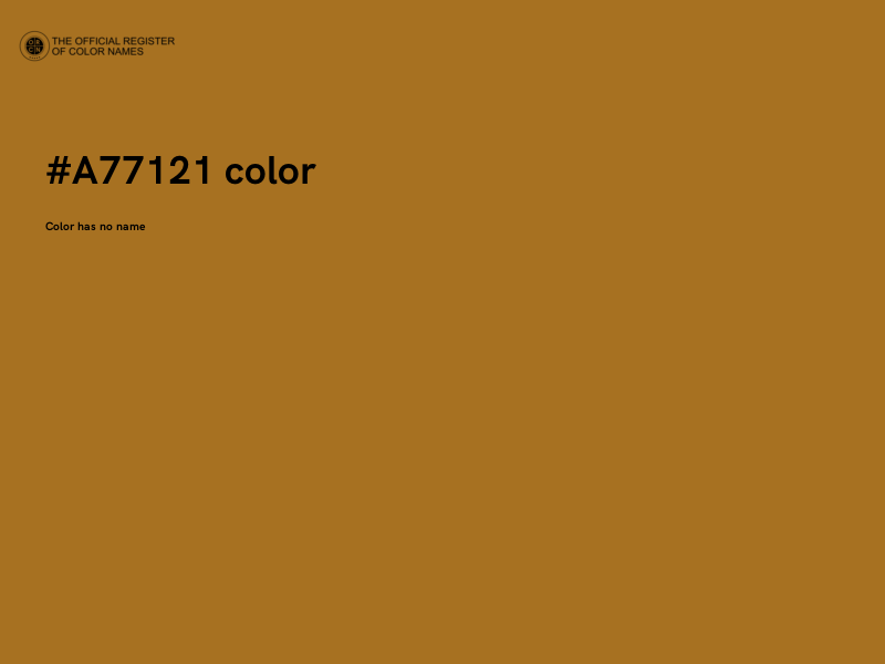 #A77121 color image