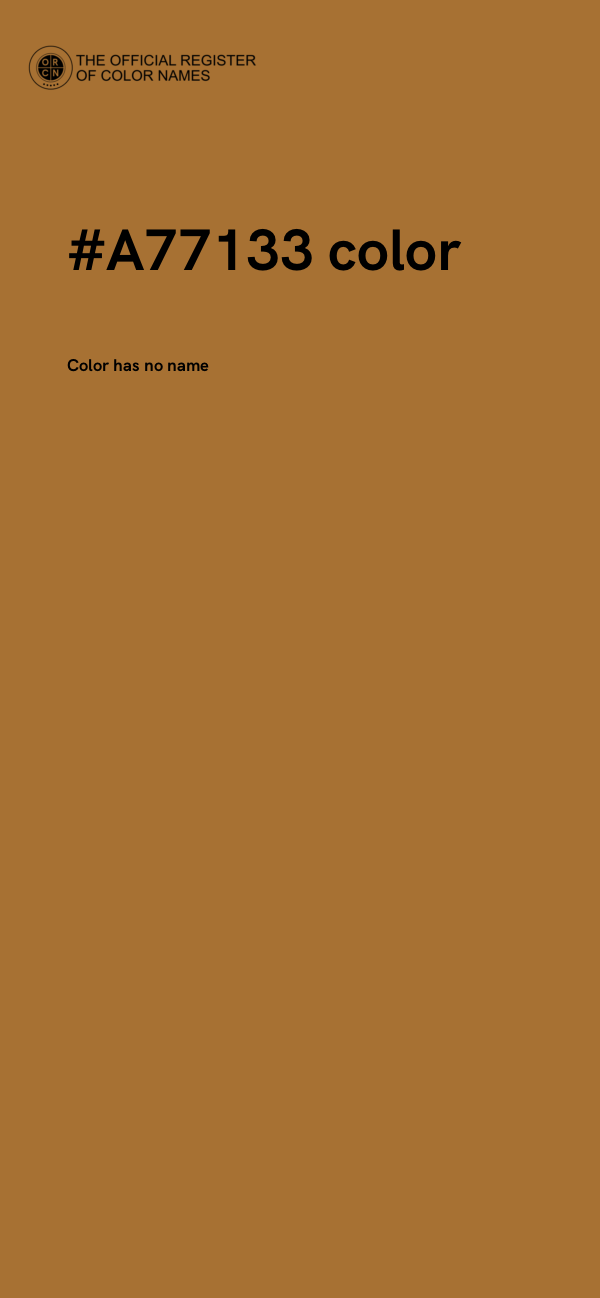 #A77133 color image