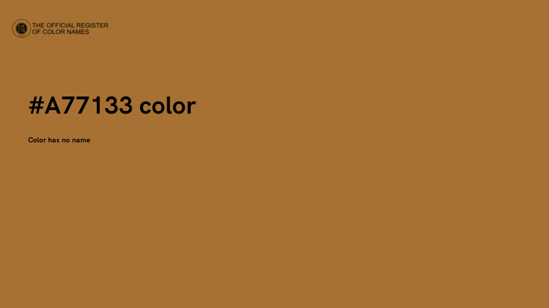 #A77133 color image