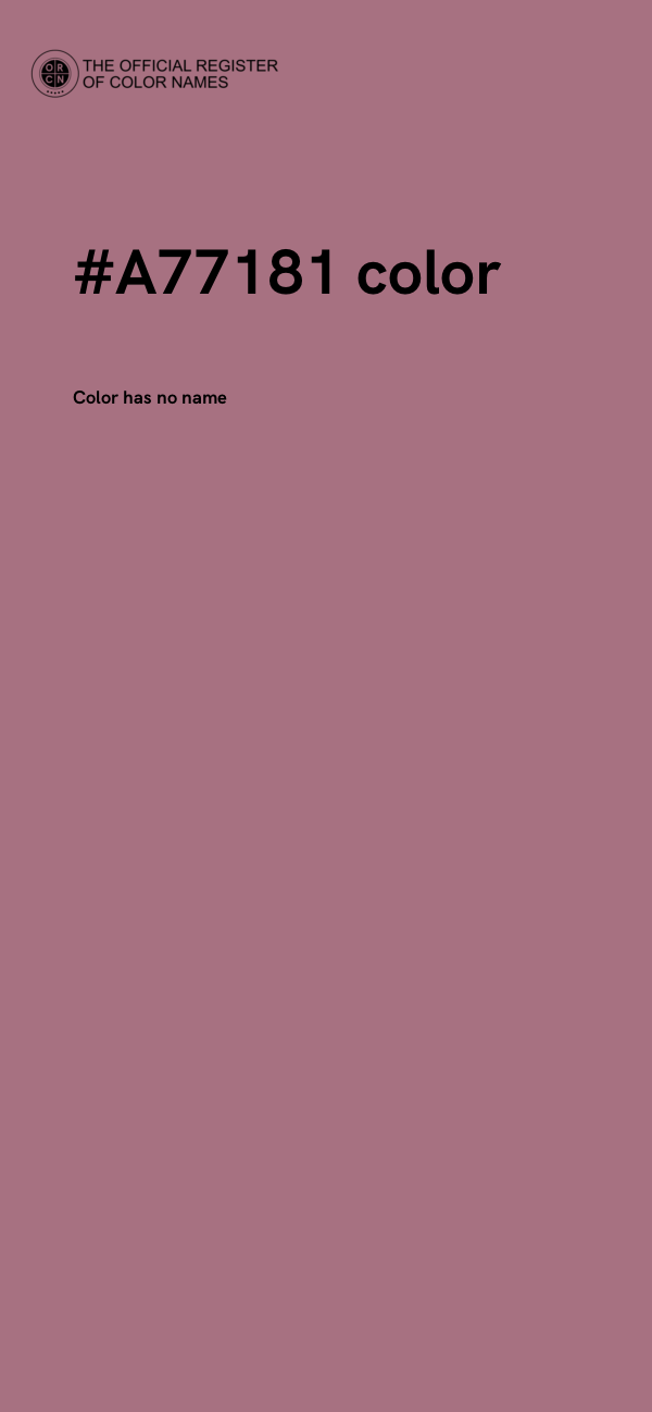 #A77181 color image