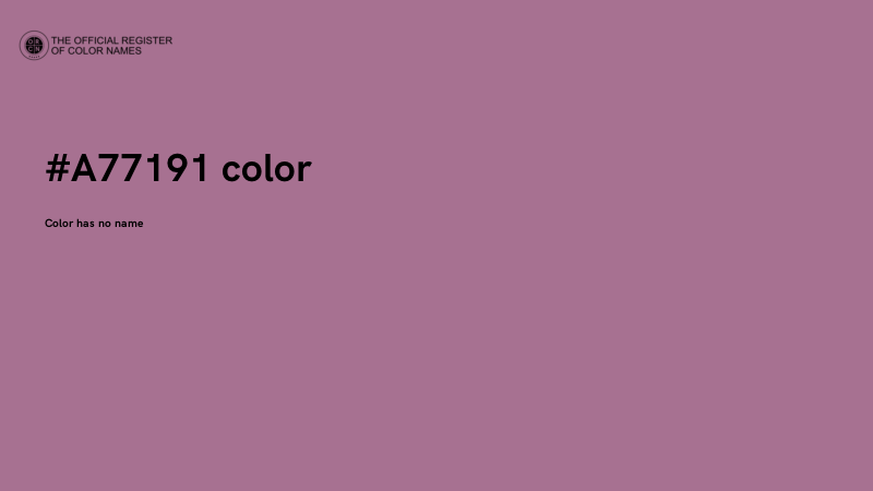 #A77191 color image